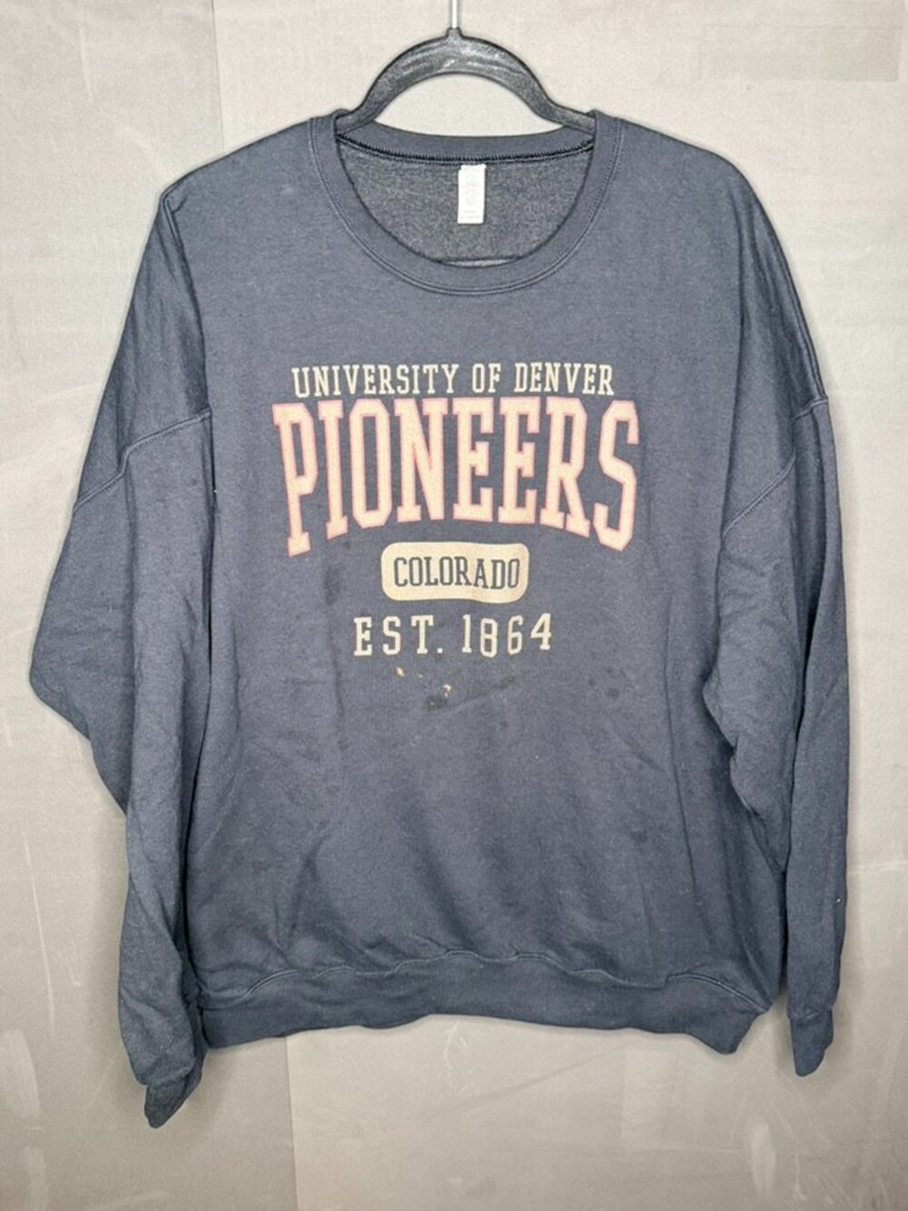 Vintage University of Denver Sweatshirt Mens 90s Y2K Crewneck XL